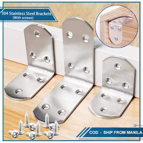 Stainless Steel Shelf Bracket Joint Right Angle Bracket L Shape Heavy