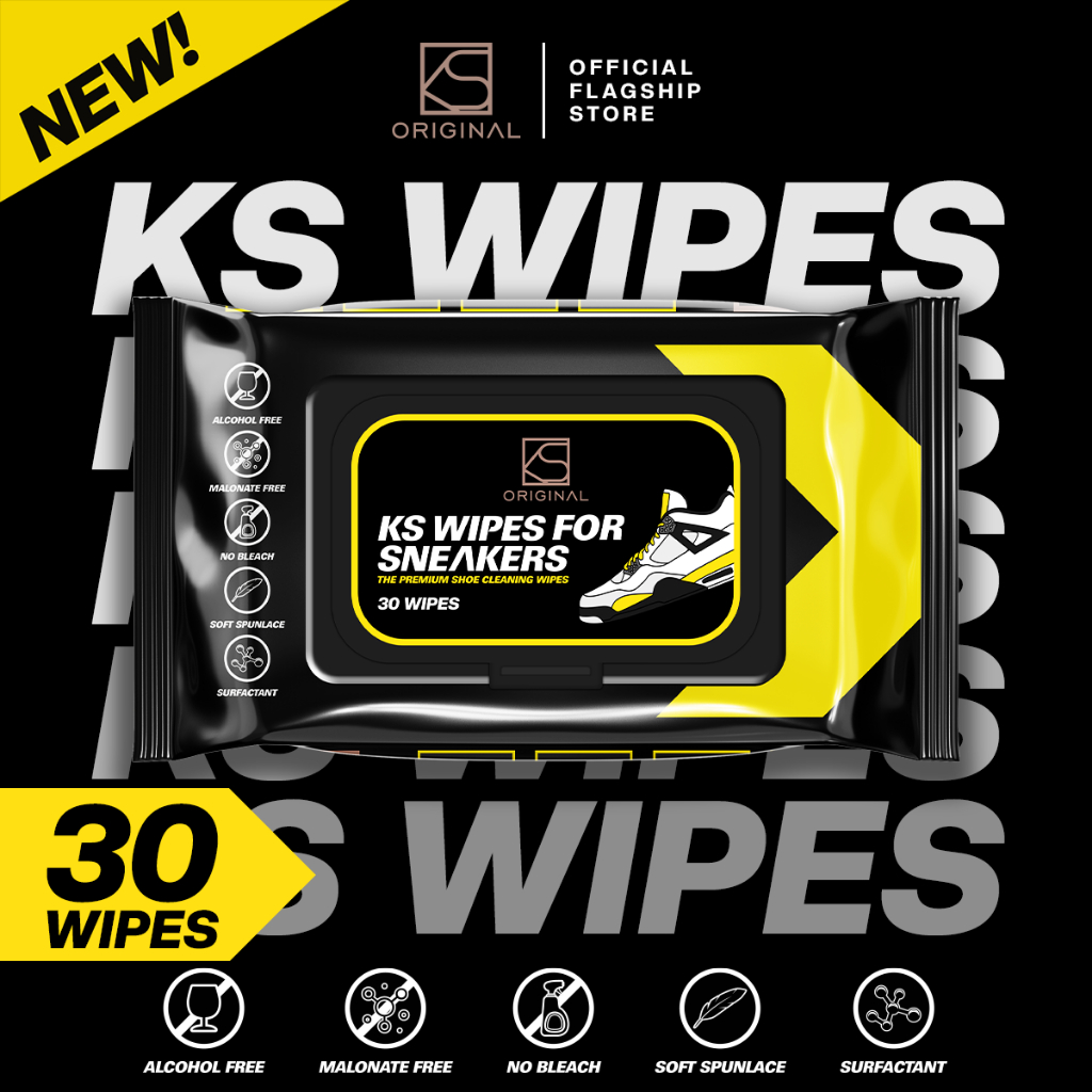 Ks Wipes Wipes For Sneaker Gentle Cleaning White Shoes Care Easy