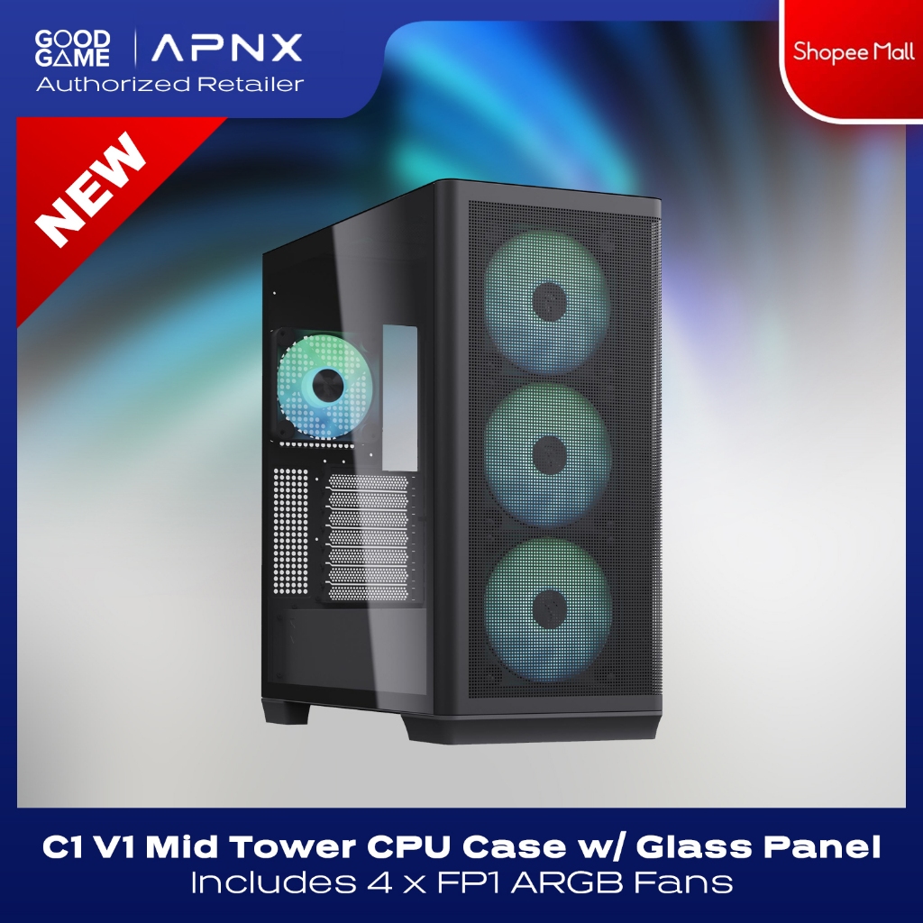 Apnx C V Mid Tower Cpu Case Atx Micro Atx Mini Itx Includes X