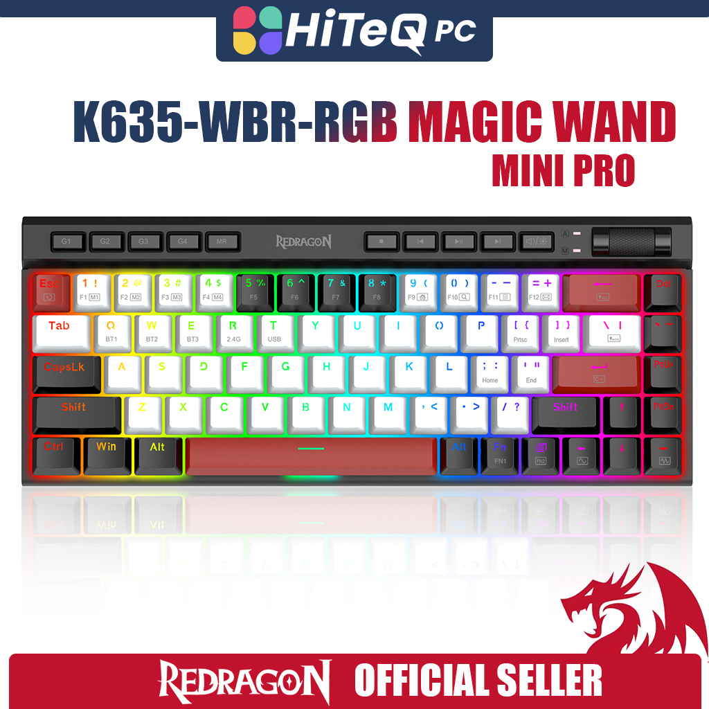 HiteqPC Redragon Magic Wand Mini K635WBR RGB Pro Wireless Mechanical