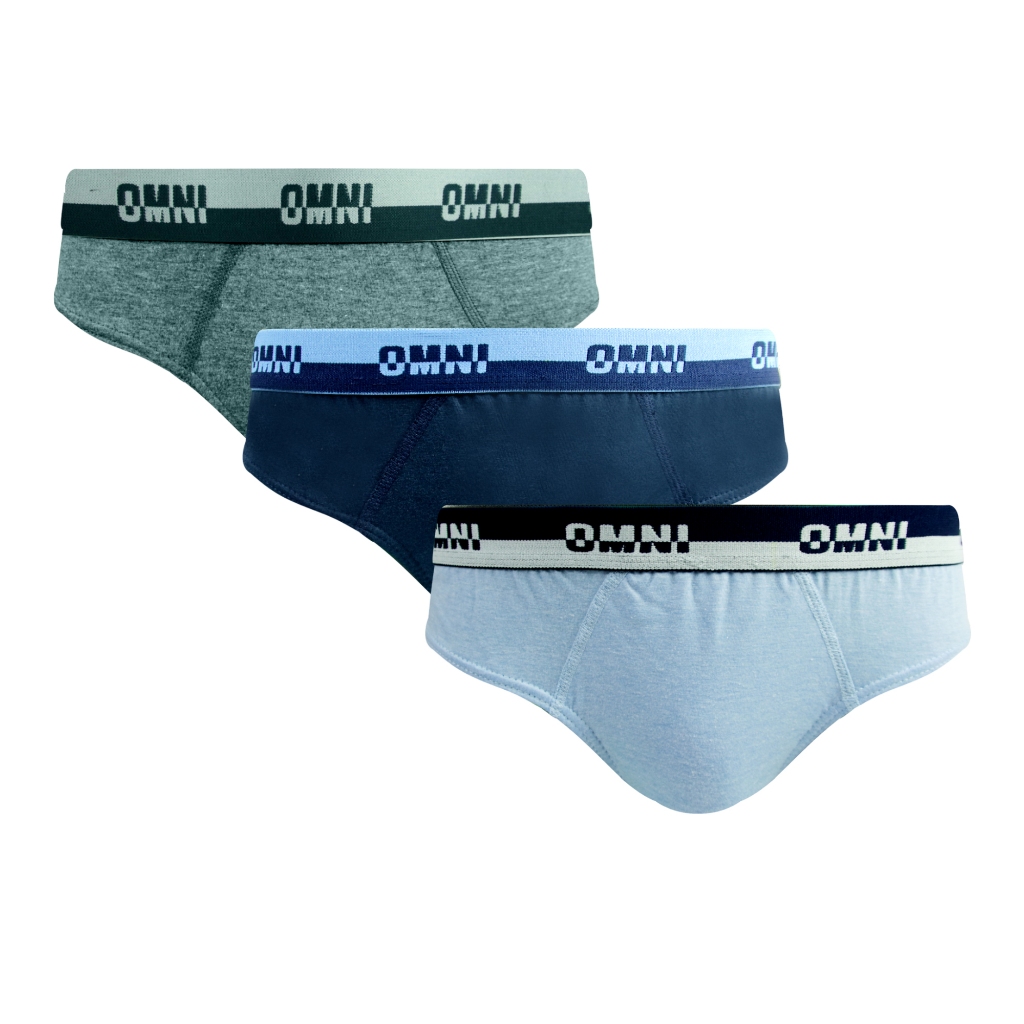 OMNI By SO EN Men S 3in1 Briggs Cotton Bikini Outside Briefs Shopee