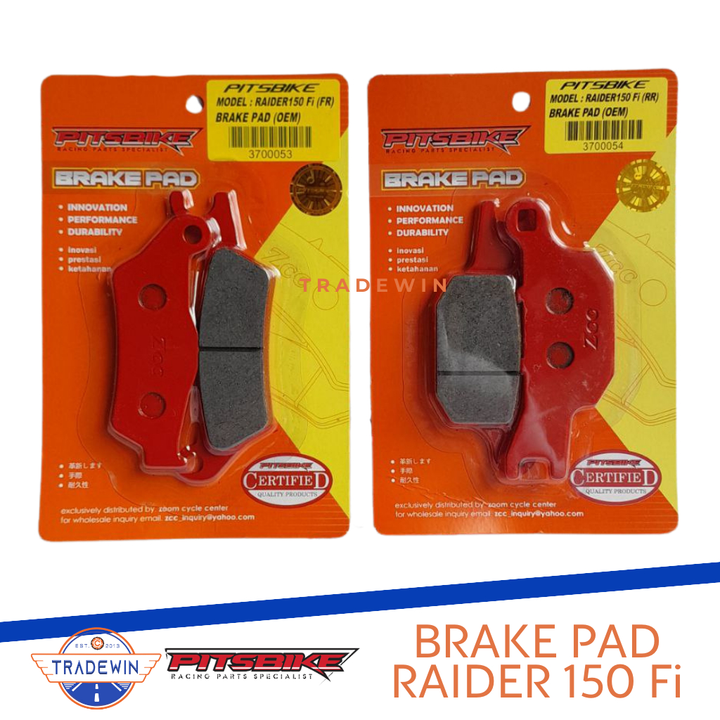 RAIDER 150 Fi BRAKE PAD PITSBIKE Shopee Philippines