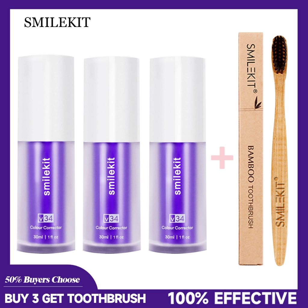 Smilekit Teeth Whitening V Colour Corrector Toothpaste Sensitive