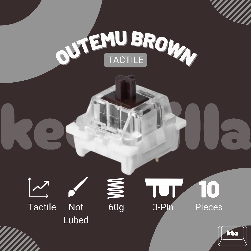 Outemu Brown Tactile Switch Mechanical Keyboard Switch Smd Led Pin