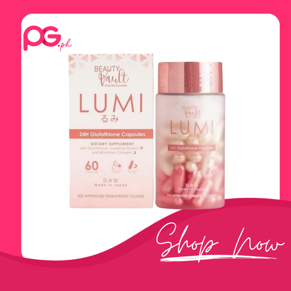 Original Lumi Lumina Glow 24H Glutathione Capsules 60capsules By