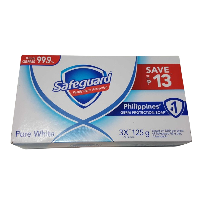 Safeguard Pure White Bar Soap 3 X 125 Grams Shopee Philippines