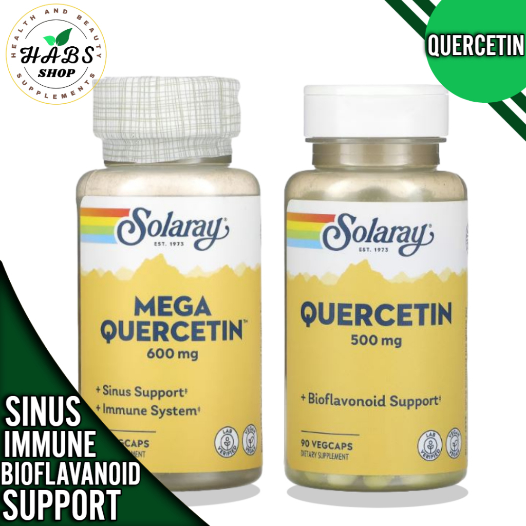 On Hand Quercetin Solaray 500 Mg 90 Caps Or Mega Quercetin 60 Caps