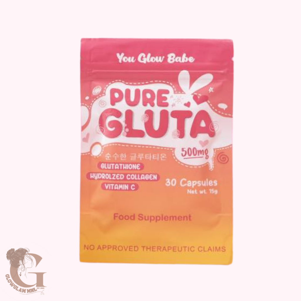 You Glow Babe Pure Gluta 500mg 30 Capsules WITH FREEBIE Shopee