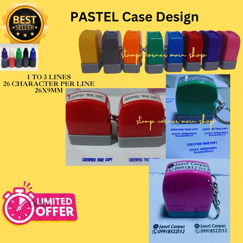 Pastel Flash Stamp Personalized Stamp W Printy Cod Shopee Philippines