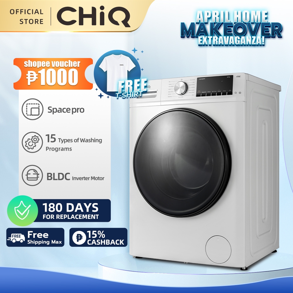 CHiQ Front Load 8kg Washer 1400 Rpm Inverter Washing Machine With Dryer