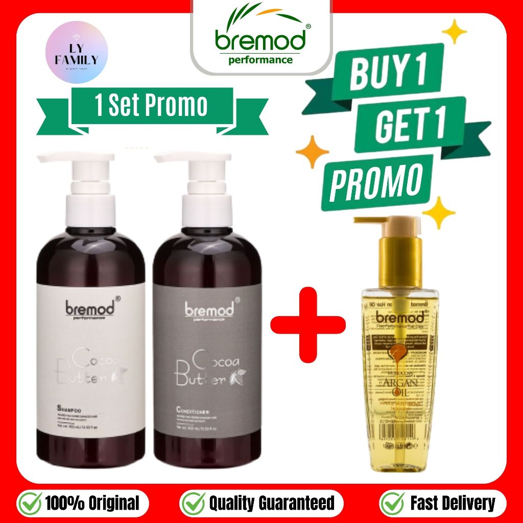 Bremod Cocoa Butter Hair Shampoo Or Conditioner Ml Washing Care