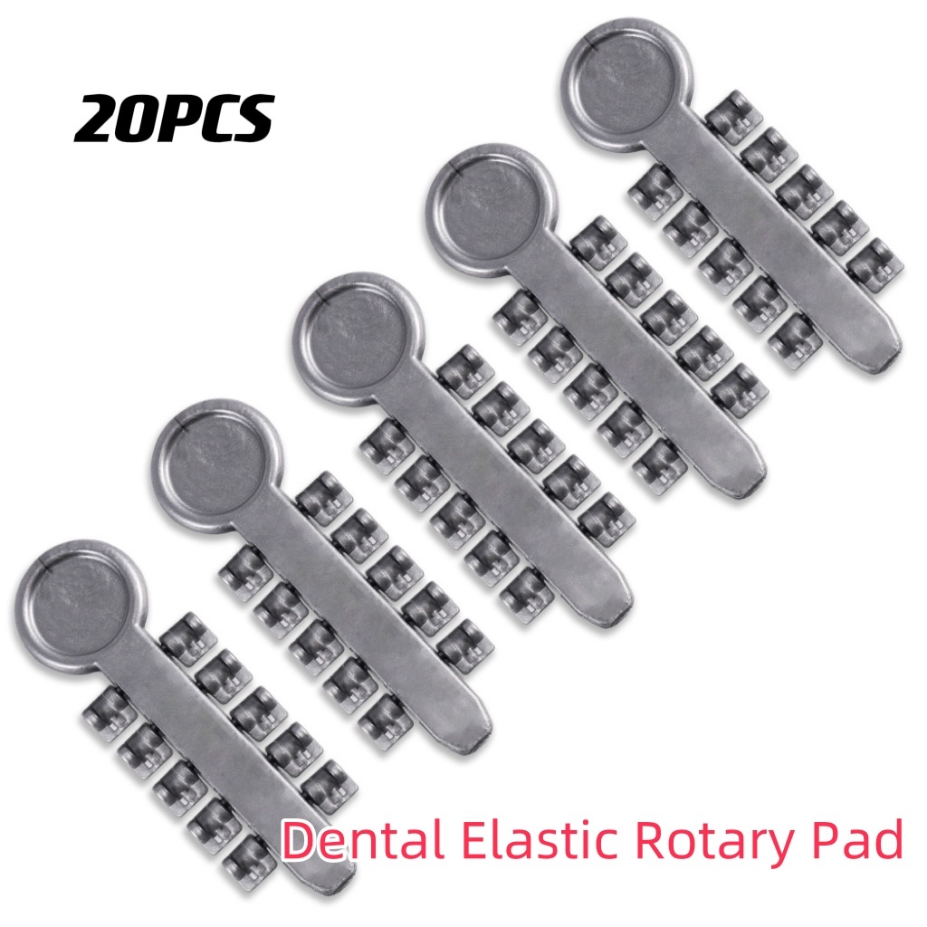 20PCS SET Rubber Dental Elastic Rotary Pads Torque Rotation Wedge For