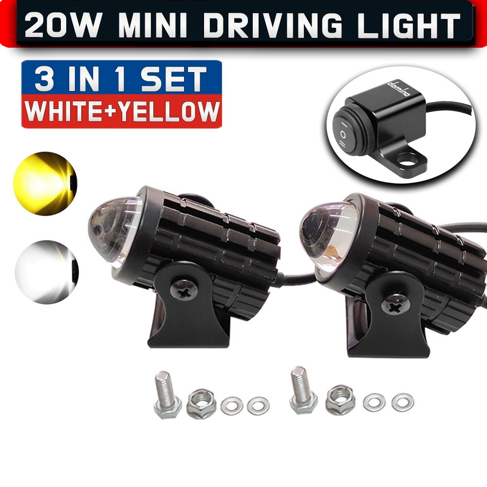 Sp Alloy W Mini Driving Light Spot Light Headlight White Yellow