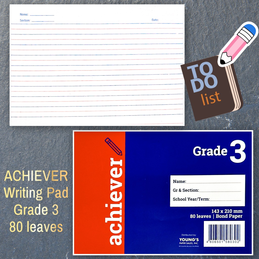 Writing Pad Grade Pads Per Ream Shopee Philippines