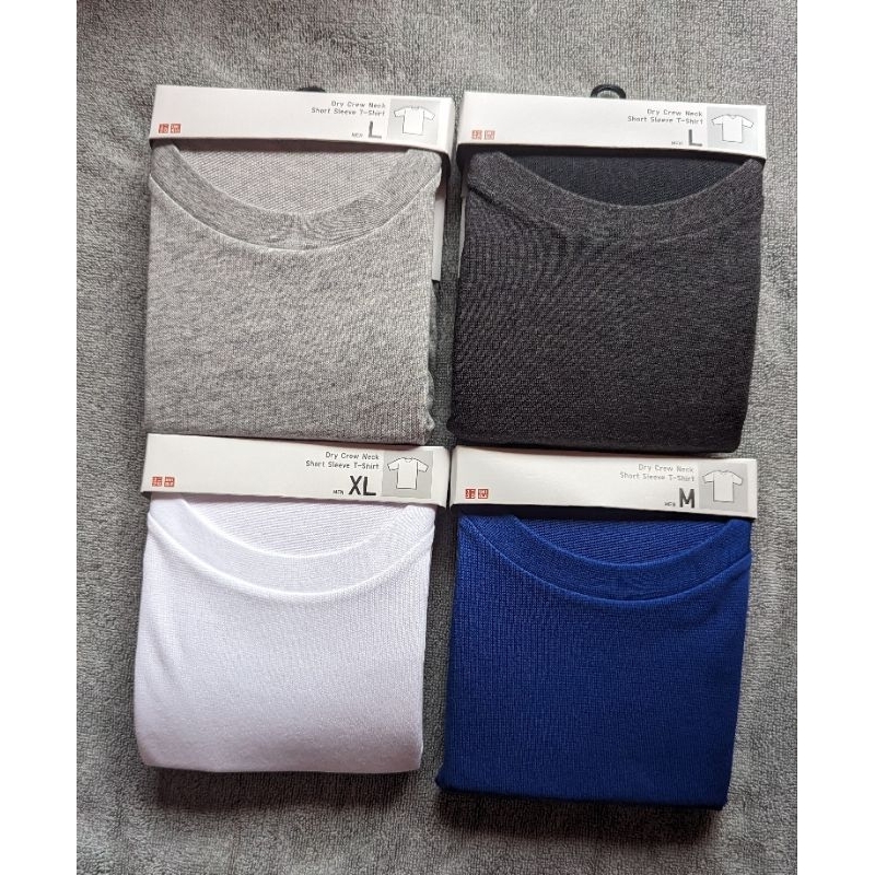 Uniqlo Original Dry Crew Neck Short Sleeve Color T Shirt S XXL Shopee