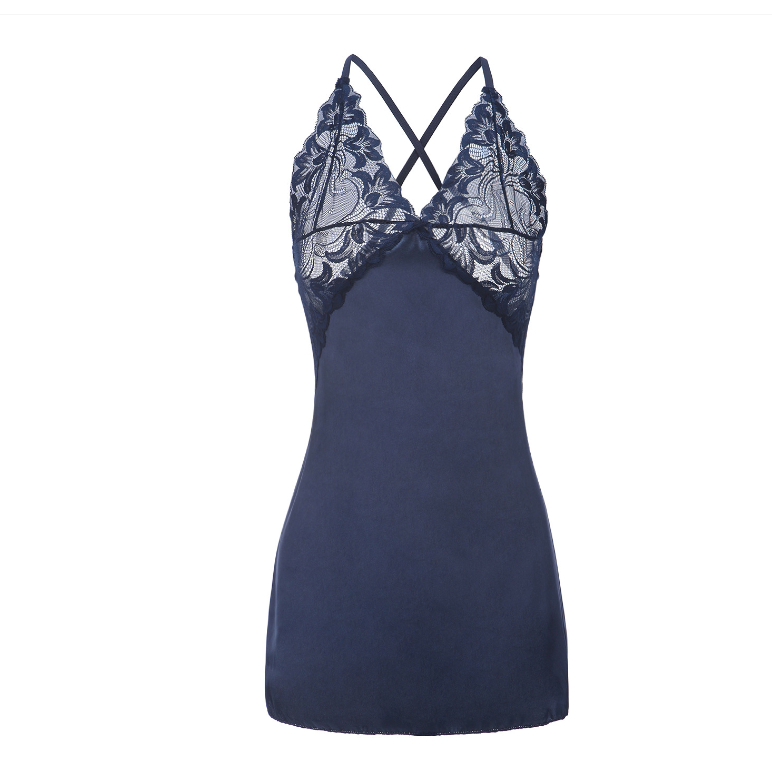 Sexy Lace Women Sleep Nightgown Backless Low Cut Lingerie Shopee