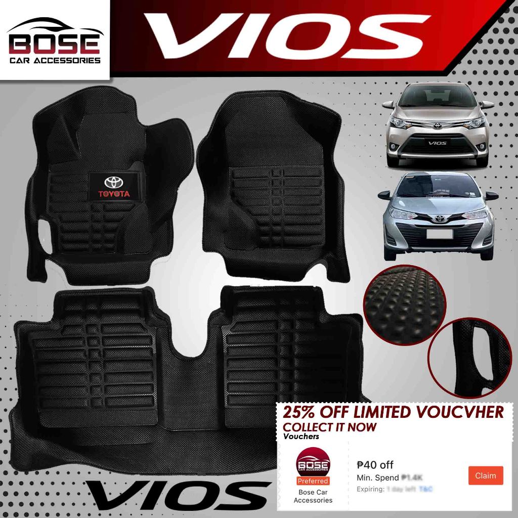 D D Diamond Deep Dish Matting For Toyota Vios Gen Gen Vios Xe