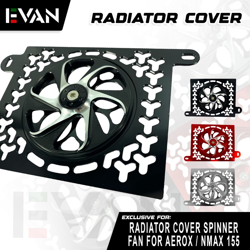 Evan Ph Full Cnc Radiator Cover Spinner Fan For Aerox And Nmax