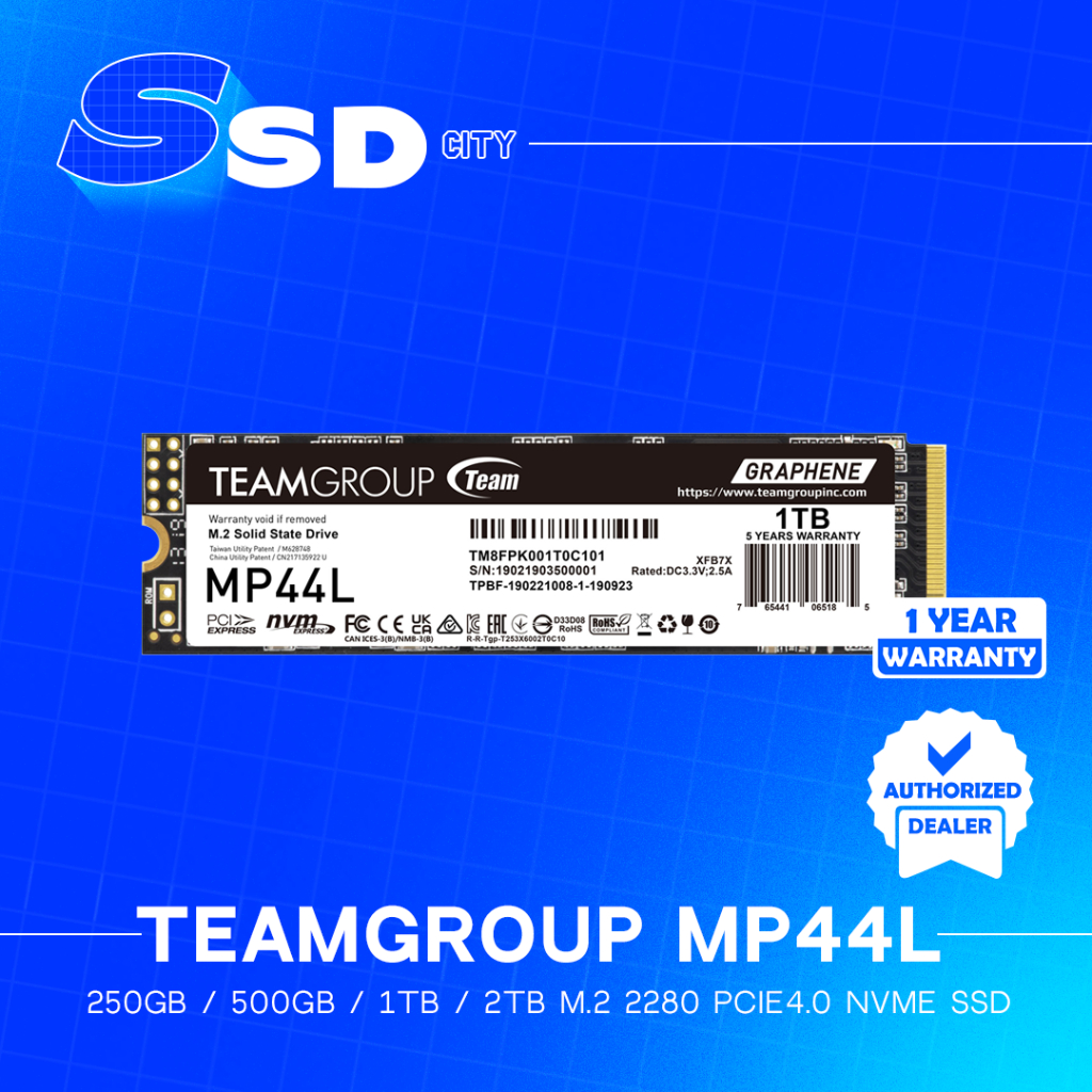 TEAMGROUP MP44L 250GB 500GB 1TB 2TB M 2 PCIe 4 0 NVME SSD Shopee