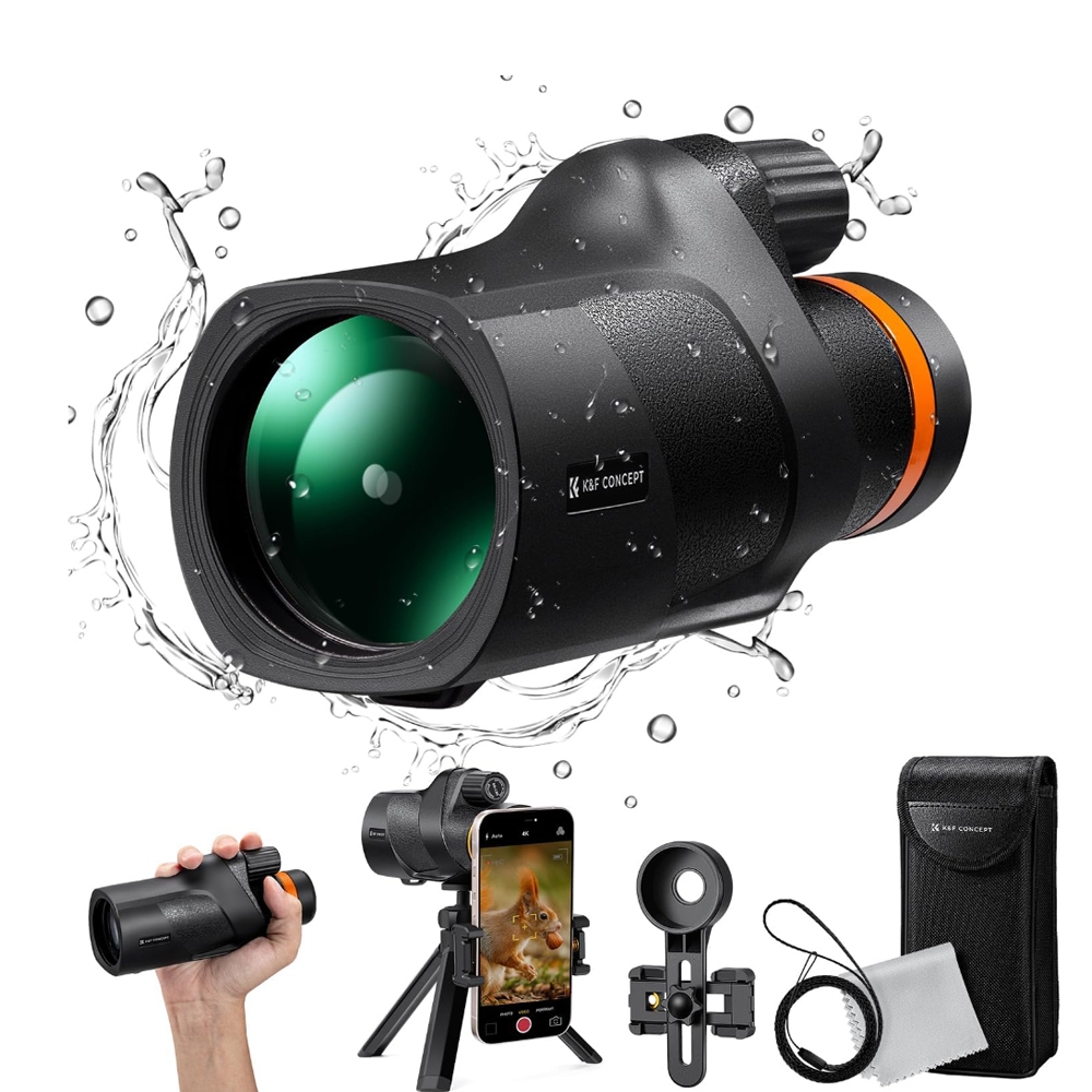 K F Concept 12X50 Waterproof Monocular Telescope With Multi Coated BAK