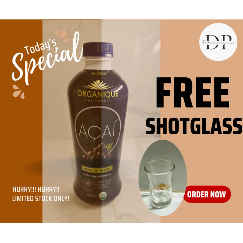 Organique Acai Berry Food Supplement Ml With Free Shotglass