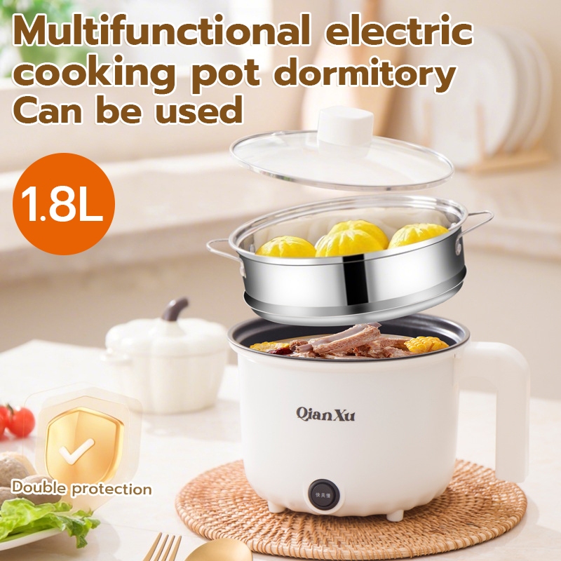 Dreepor Mini Rice Cooker With Steamer Small Non Stick Hot Pot Multil