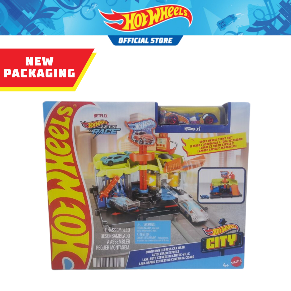 Hot Wheels City Downtown Express Car Wash Playset Shopee Philippines