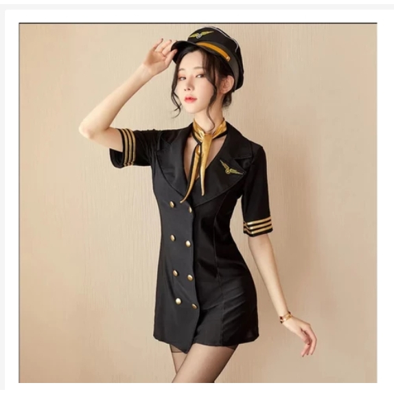 Uniform Erotic Lingerie Sexy Costumes Flight Attendant Costume Cosplay