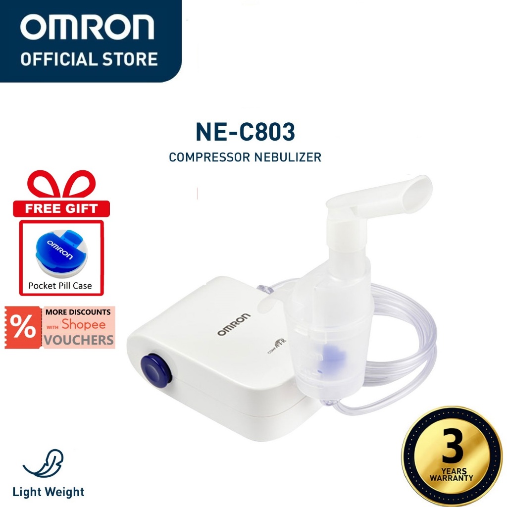 Omron NE C803 Compressor Nebulizer Machine For Asthma With Complete Set