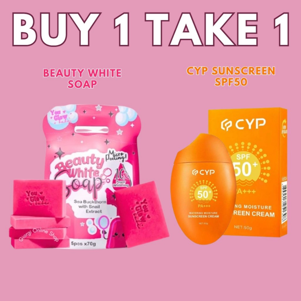 BUY 1 TAKE 1 YOU GLOW BABE Beauty White Soap Snail Peeling Whitening