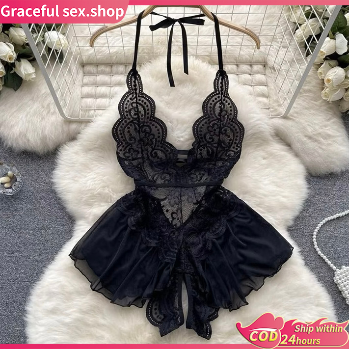 CODSexy Lingerie Sleepwear Silk Lace Nightdress Night Dress Sex