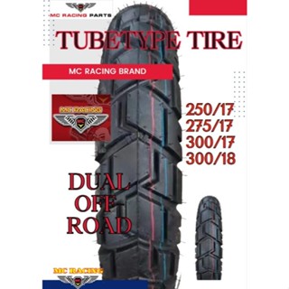 Mc Racing Dual Off Road Tubetype Motorcycle Tire Size