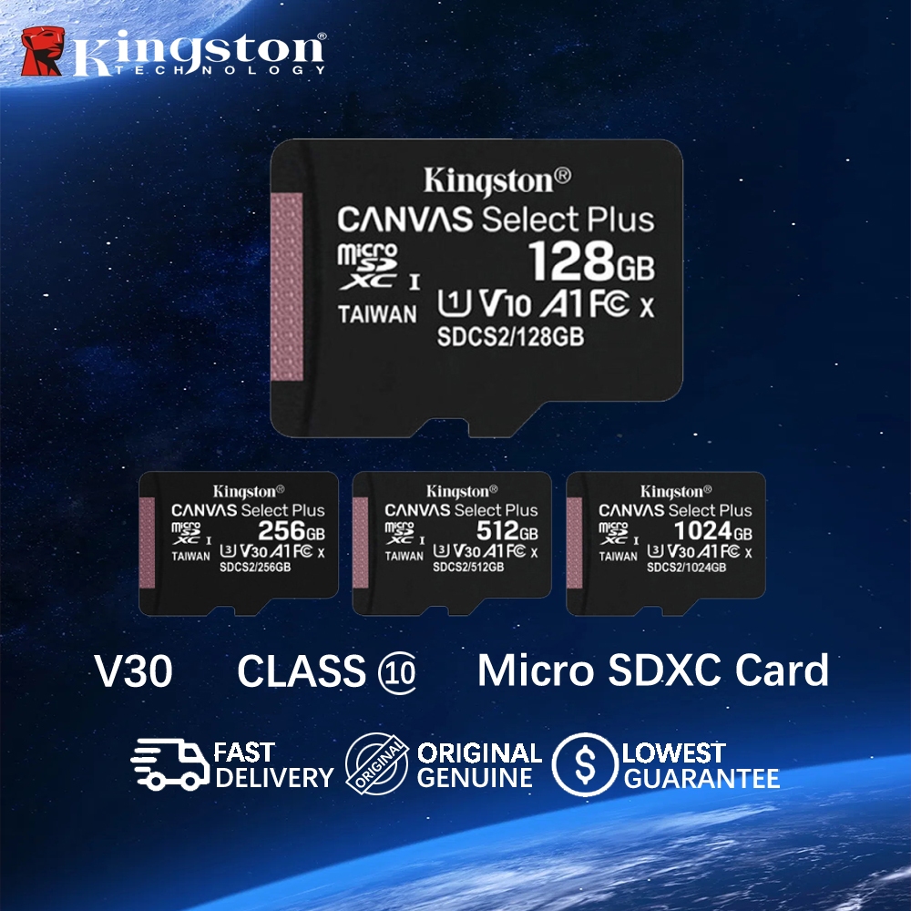 Kingston Memory Card Canvas Select Plus Sd Card Tb Gb Gb Gb