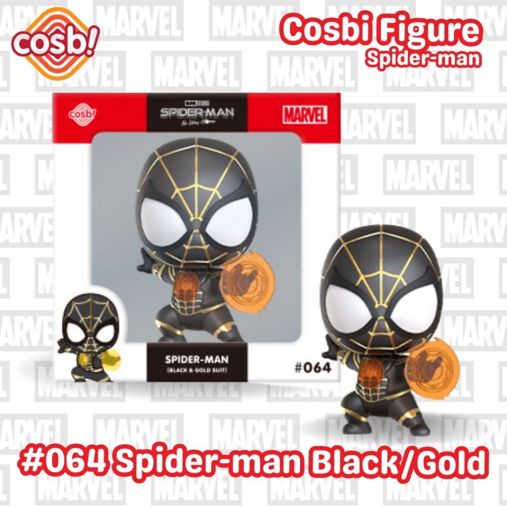Hot Toys Cosbi Figure 064 Spider Man Black Gold Suit Spider Man No