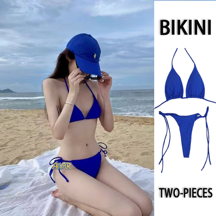 AILAR SWIMWEAR Two Pieces Adjustable Bikini Set Sexy Three Point Pure