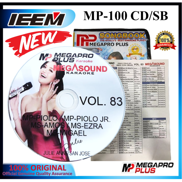 Megapro Plus MP100 Amos Ezra Migael Songbook Songlist Updated CD Vol