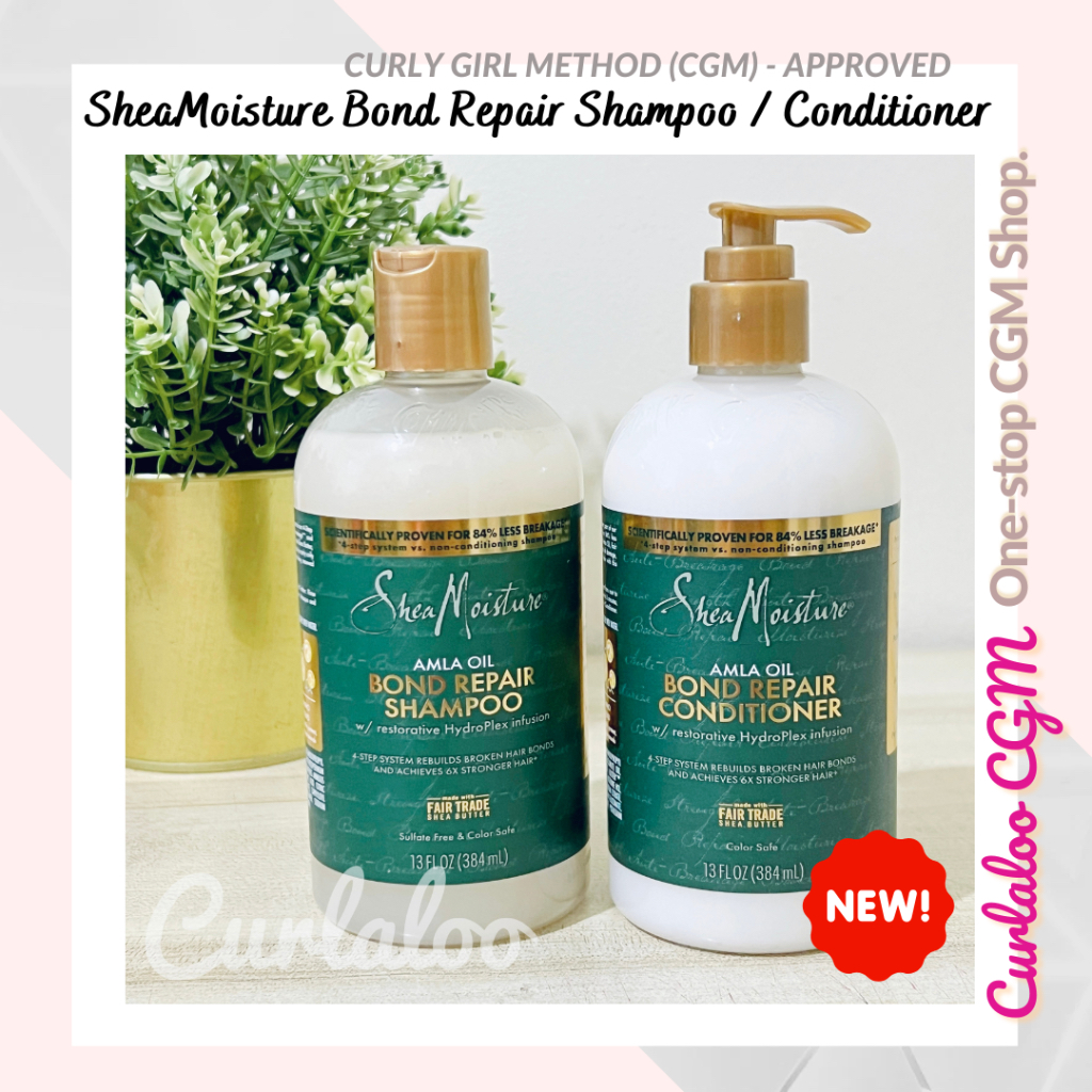 Curlaloo CGM Shop Shea Moisture Bond Repair Shampoo Conditioner For