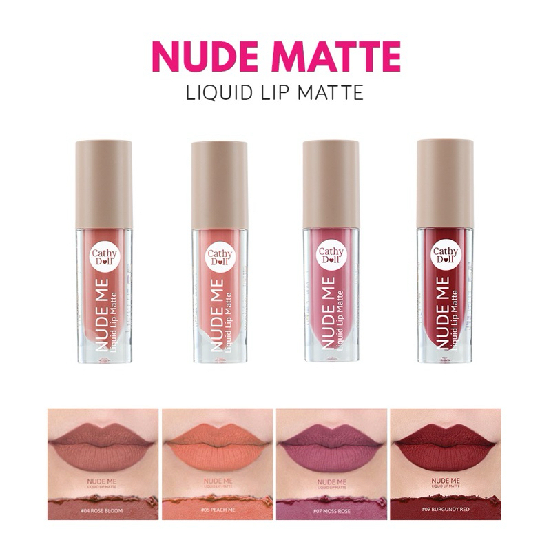 Cathy Doll Nude Me Liquid Lip Matte Mini 2ml Shopee Philippines