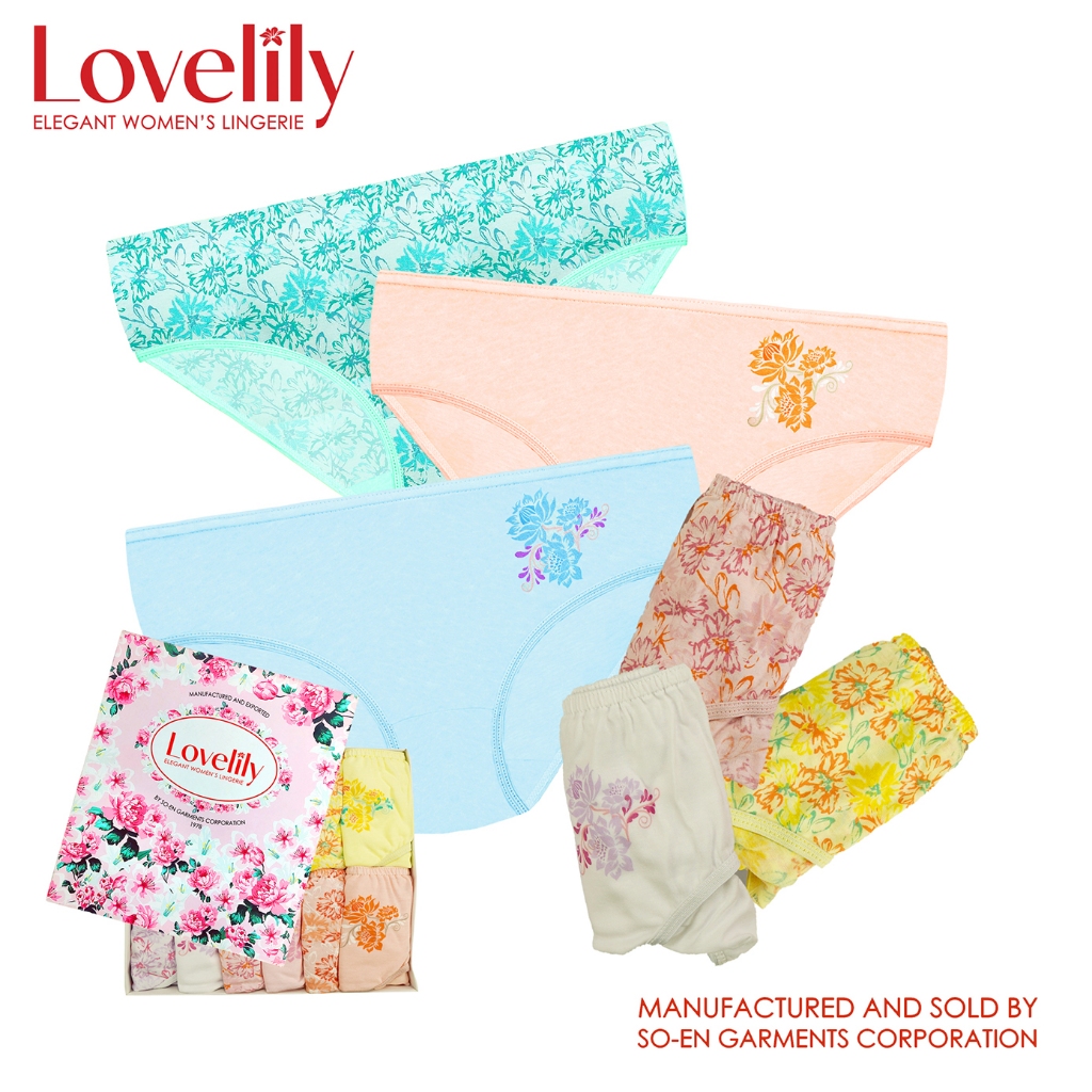 Lovelily IN Sheana Cotton Rich Bikini Inside Garter Panty Shopee