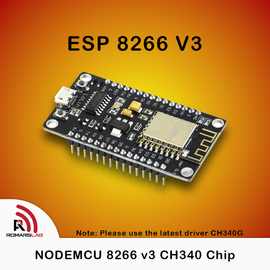 Romarslab NodeMCU V3 ESP8266 ESP 12E WIFIDevelopment Board Module