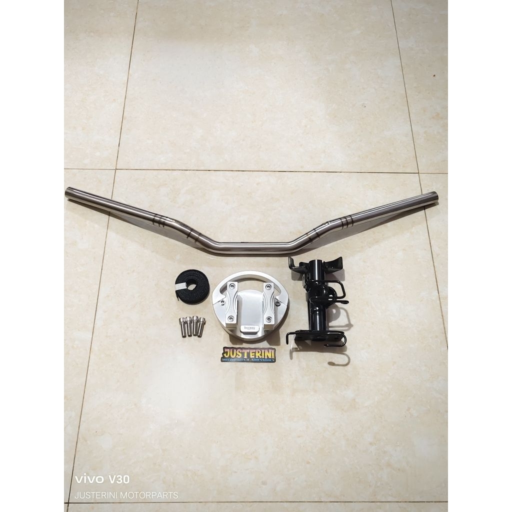 King Drag Jet S 2Weels Unburn Naked Handle Set Bar Low Rise For Nmax V2