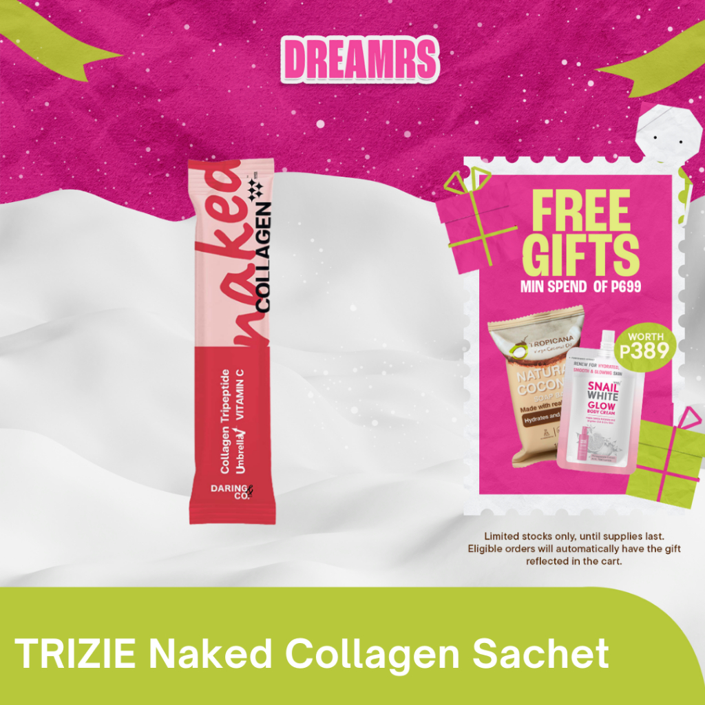 TRIZIE Naked Collagen 12 Sachets White Collagen Reduces Dark Spots