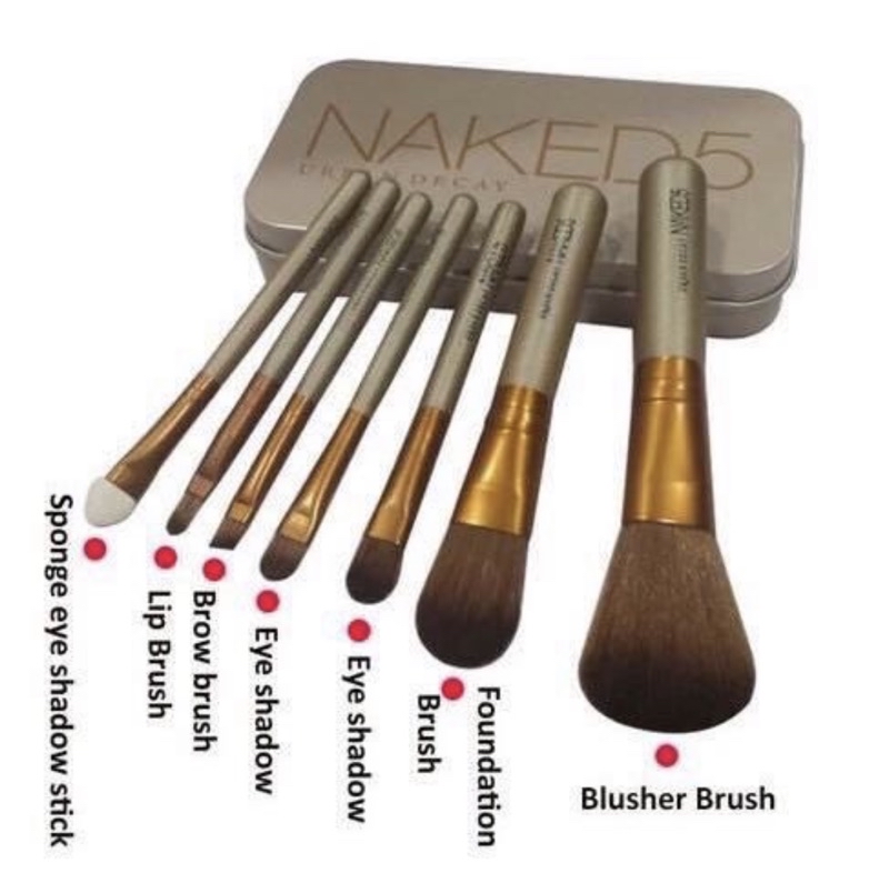 NAKED BRUSH SET Naked5 7pcs Naked3 12pcs Shopee Philippines