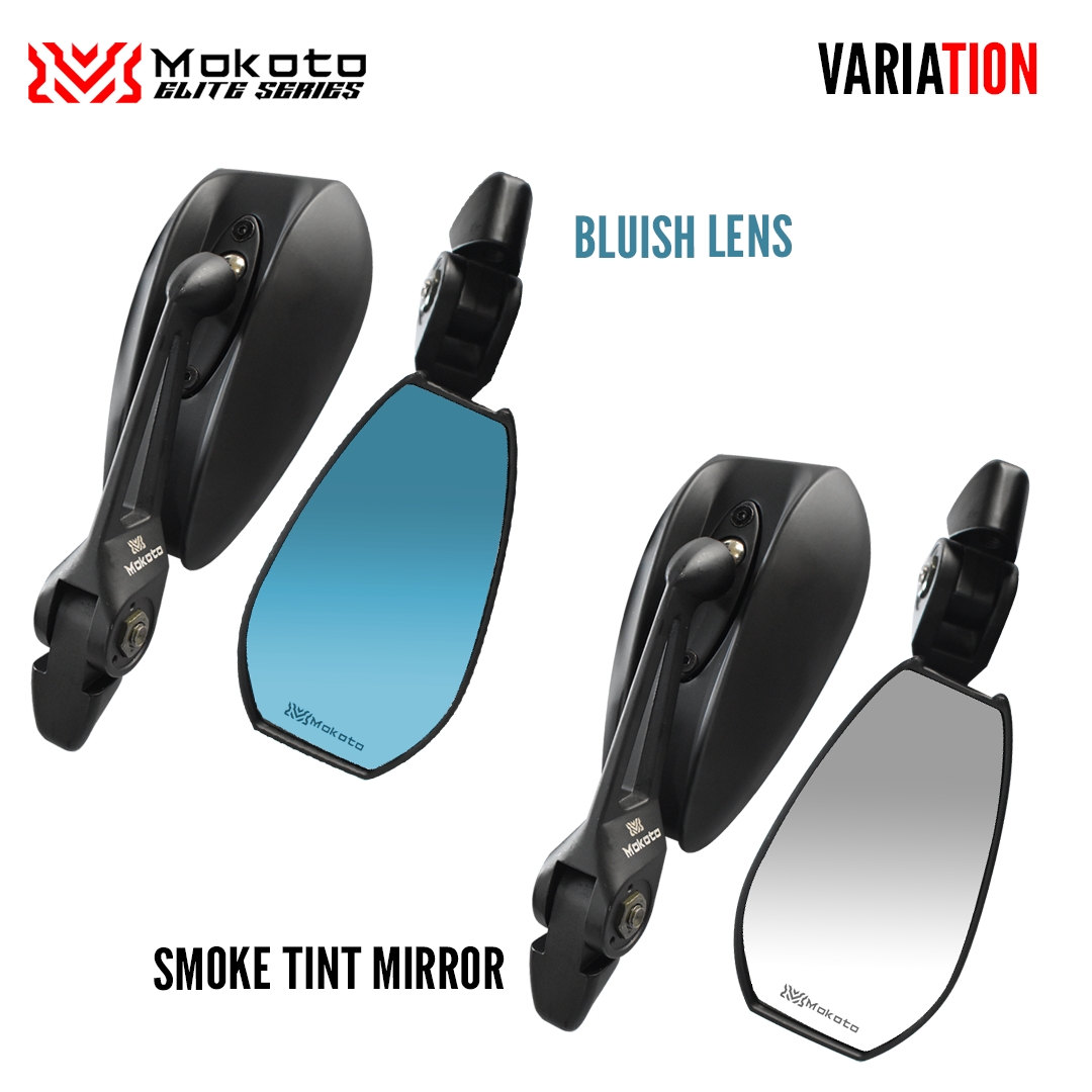 Mokoto Elite Series Street King Side Mirror Slightly Smoke With Eye