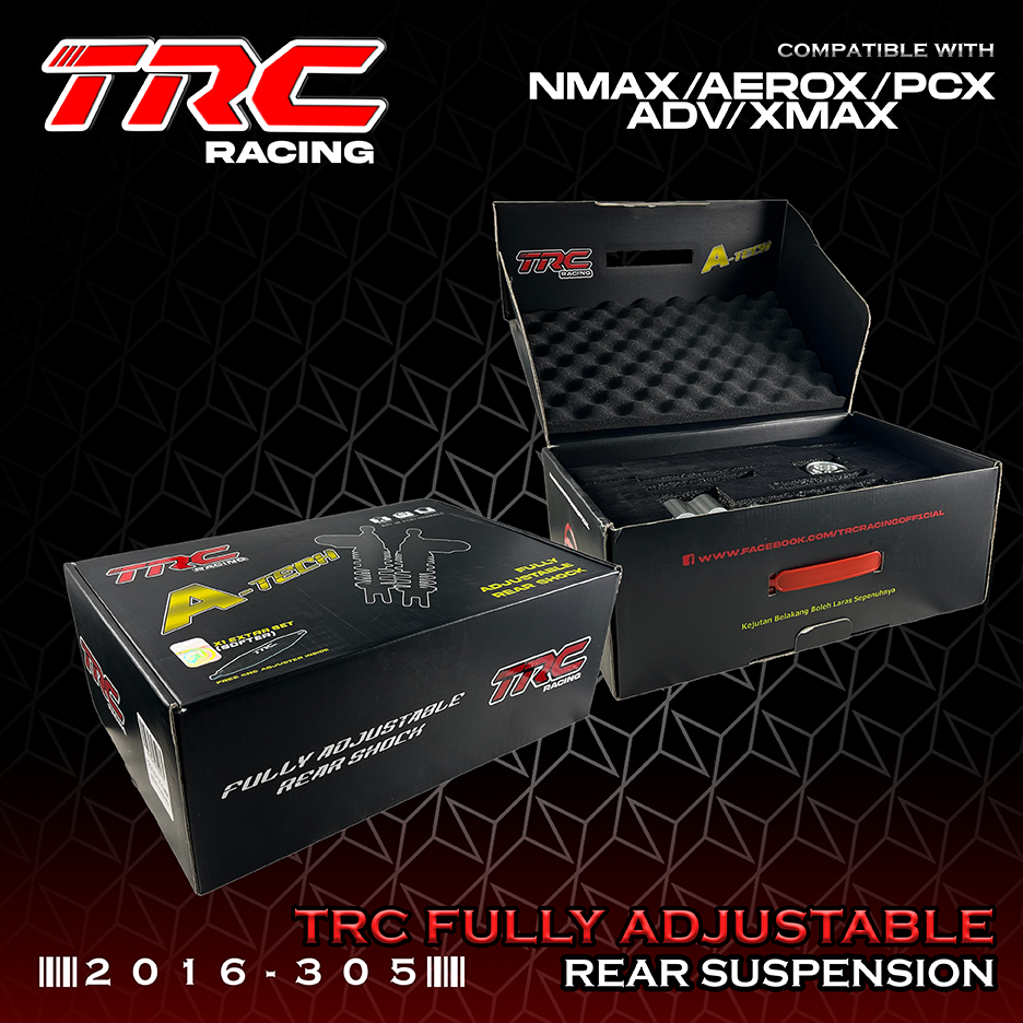 TRC AI TECH FULLY ADJUSTABLE SUSPENSION For AEROX NMAX V2 2016 305