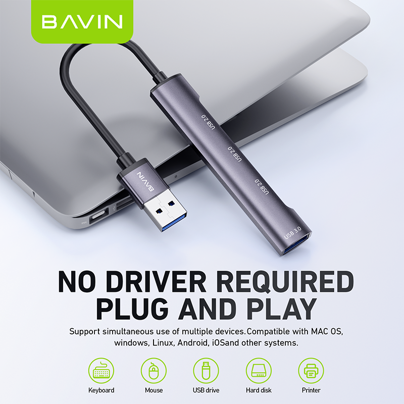 Bavin H H In Multi Functional Usb Docking Station Hub Adapter