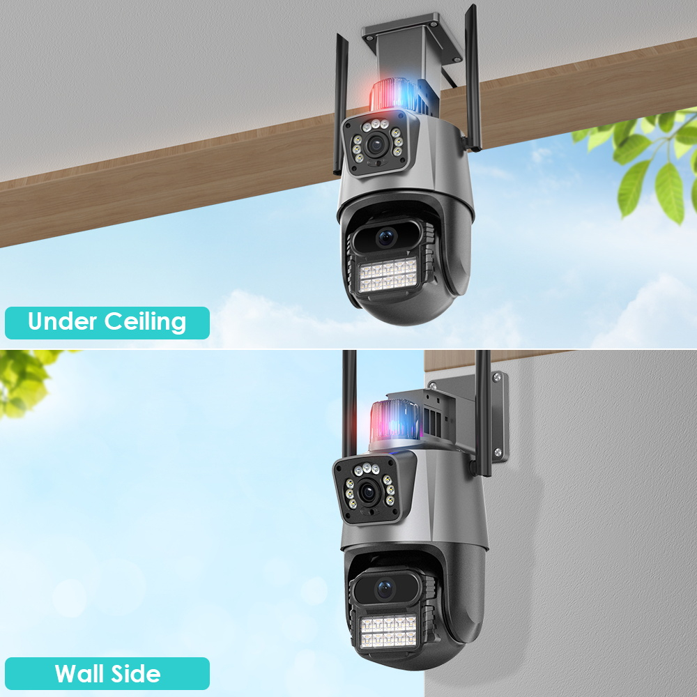 Icsee Xm R Mp Ptz Cctv Camera Dual Lens Dual Screen Wifi Outdoor