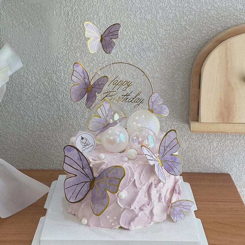 11Pcs Set Butterfly Wedding Birthday Cake Party Sweetmeats Cake