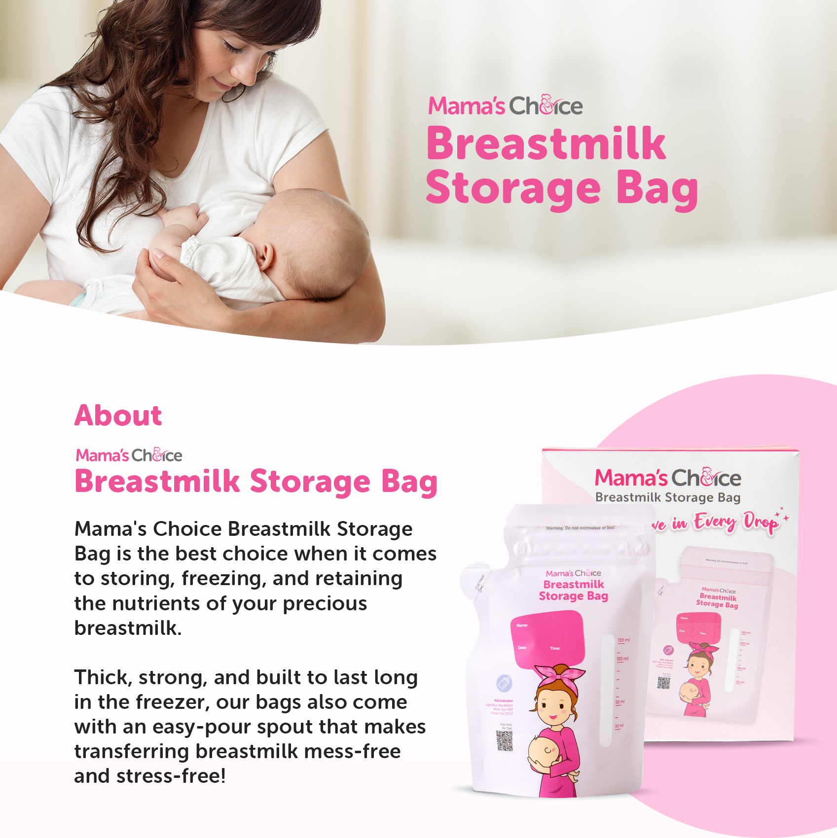 Mama S Choice Breast Milk Storage Bag Breastmilk Bpa Free Leak