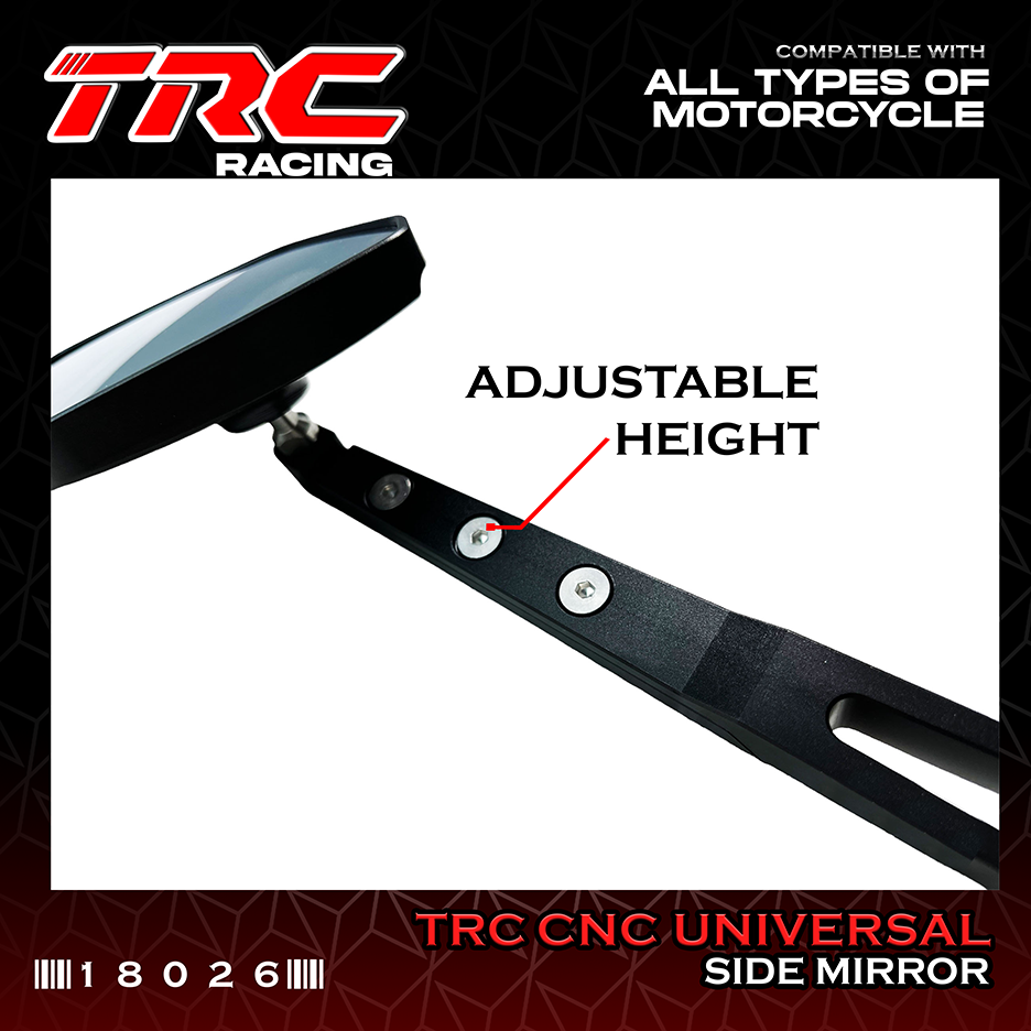 Trc Racing Cnc Side Mirror Stem Mount Adjustable Universal